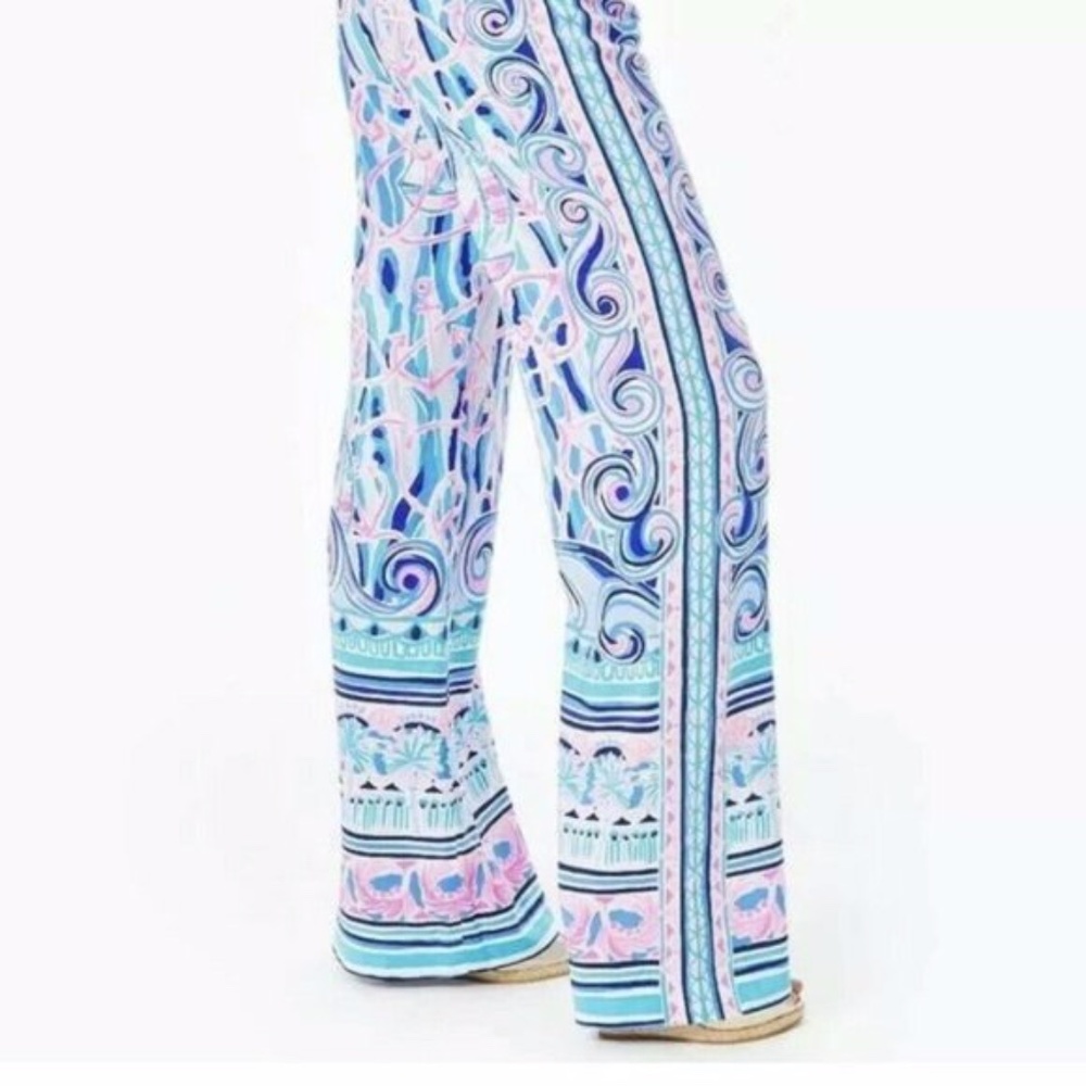 Lilly Pulitzer Bal Harbour Palazzo Skim Blue - Picture 2 of 3